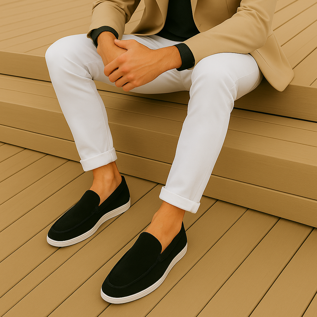 Mocassins élégants en suède