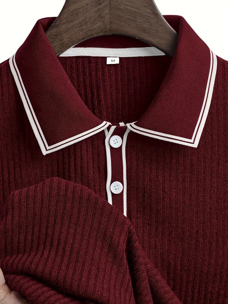 Polo élégant à manches courtes