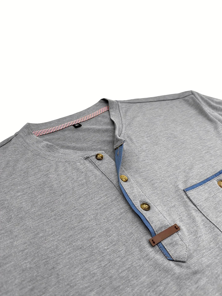 T-shirt col rond élégant avec poche