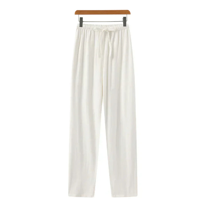 Pantalon slim en lin