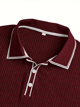 Polo élégant à manches courtes