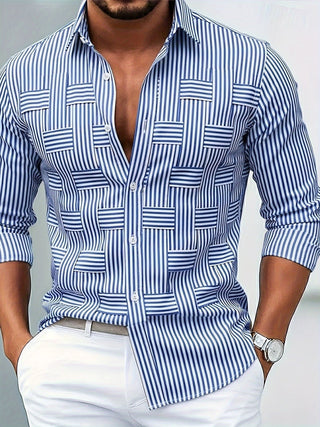 Emerson | Chemise Homme à Rayures Vintage Manches Longues