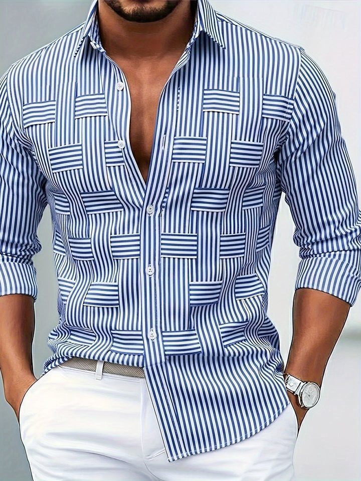 Emerson | Chemise Homme à Rayures Vintage Manches Longues