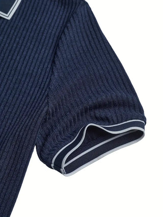 Polo élégant à manches courtes