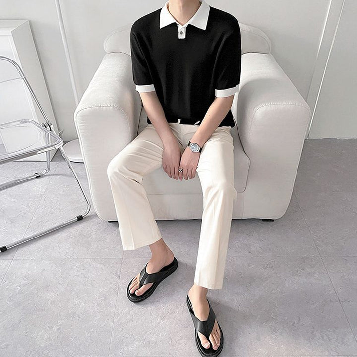 Polo à manches amples pour homme
