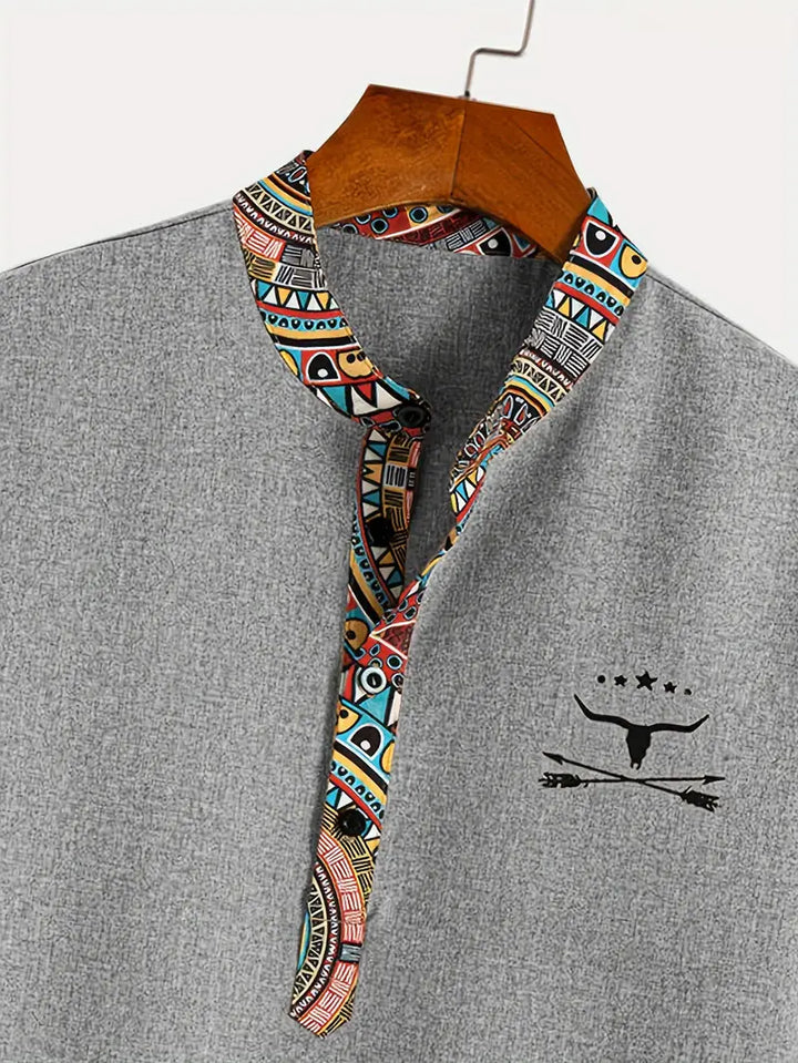 Chemise élégante à manches courtes