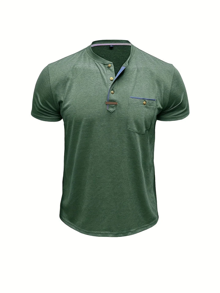T-shirt col rond élégant avec poche