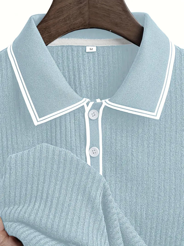 Polo élégant à manches courtes