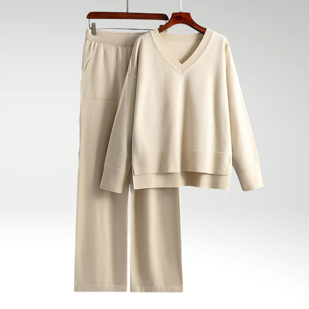 Luxe V-Neck Two Piece Set