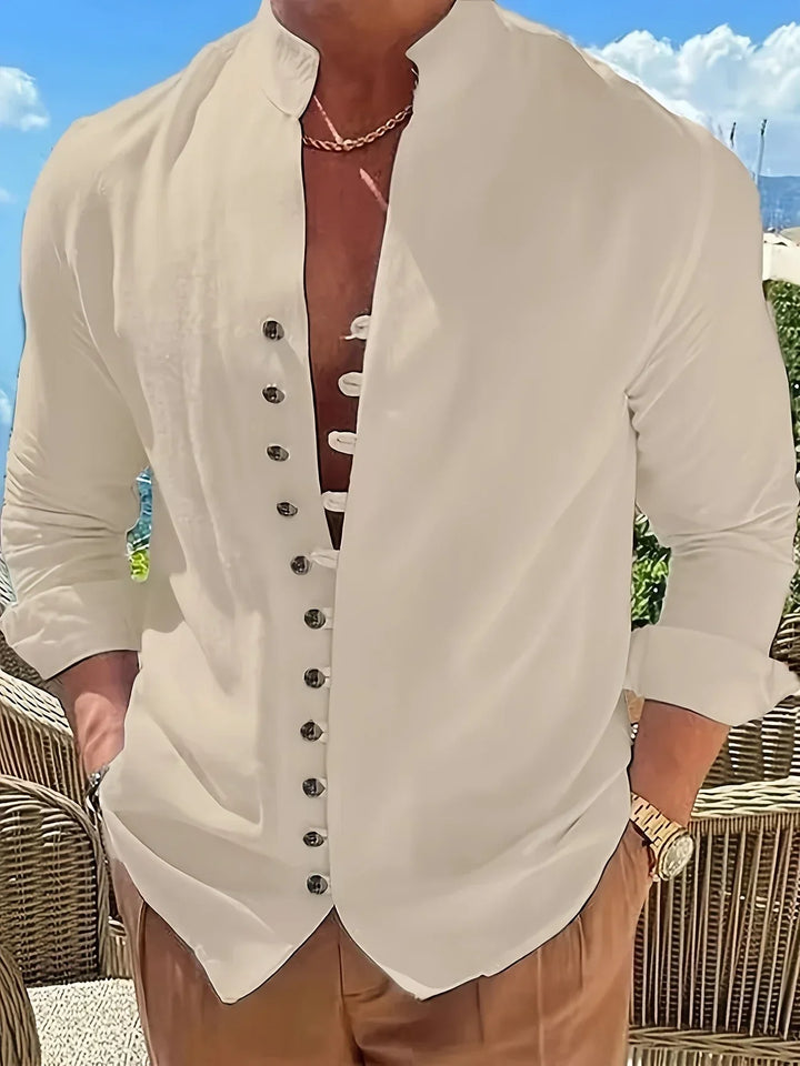 Chemise légère en coton à manches longues