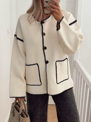 Veste contrastée