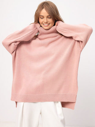 Pull avec fente surdimensionnée
