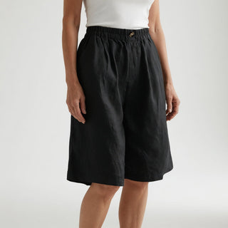Justine | Short large taille élastique confort estival naturel
