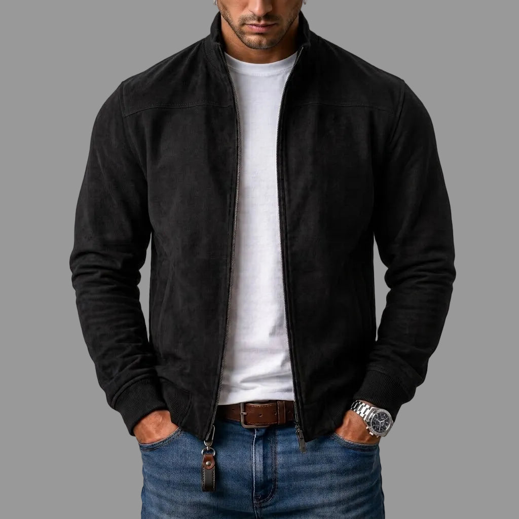 LAURENT | BLOUSON BOMBER EN DAIM
