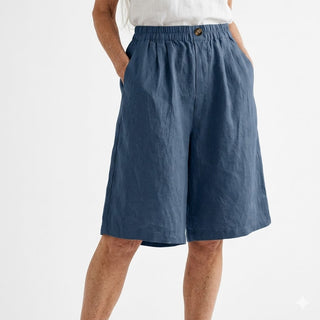 Justine | Short large taille élastique confort estival naturel