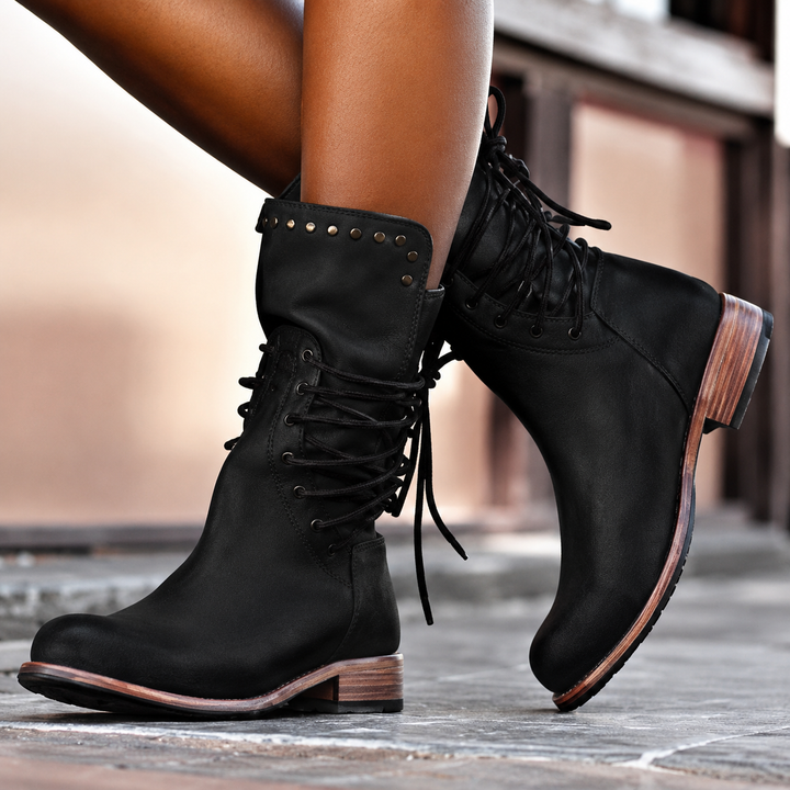 Élise | Bottines Croisées Doublées Polaire