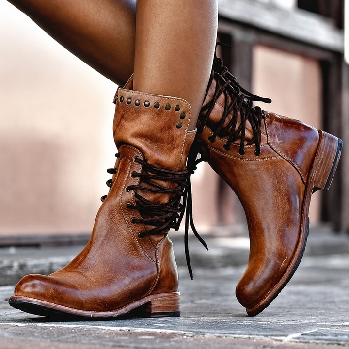 Élise | Bottines Croisées Doublées Polaire