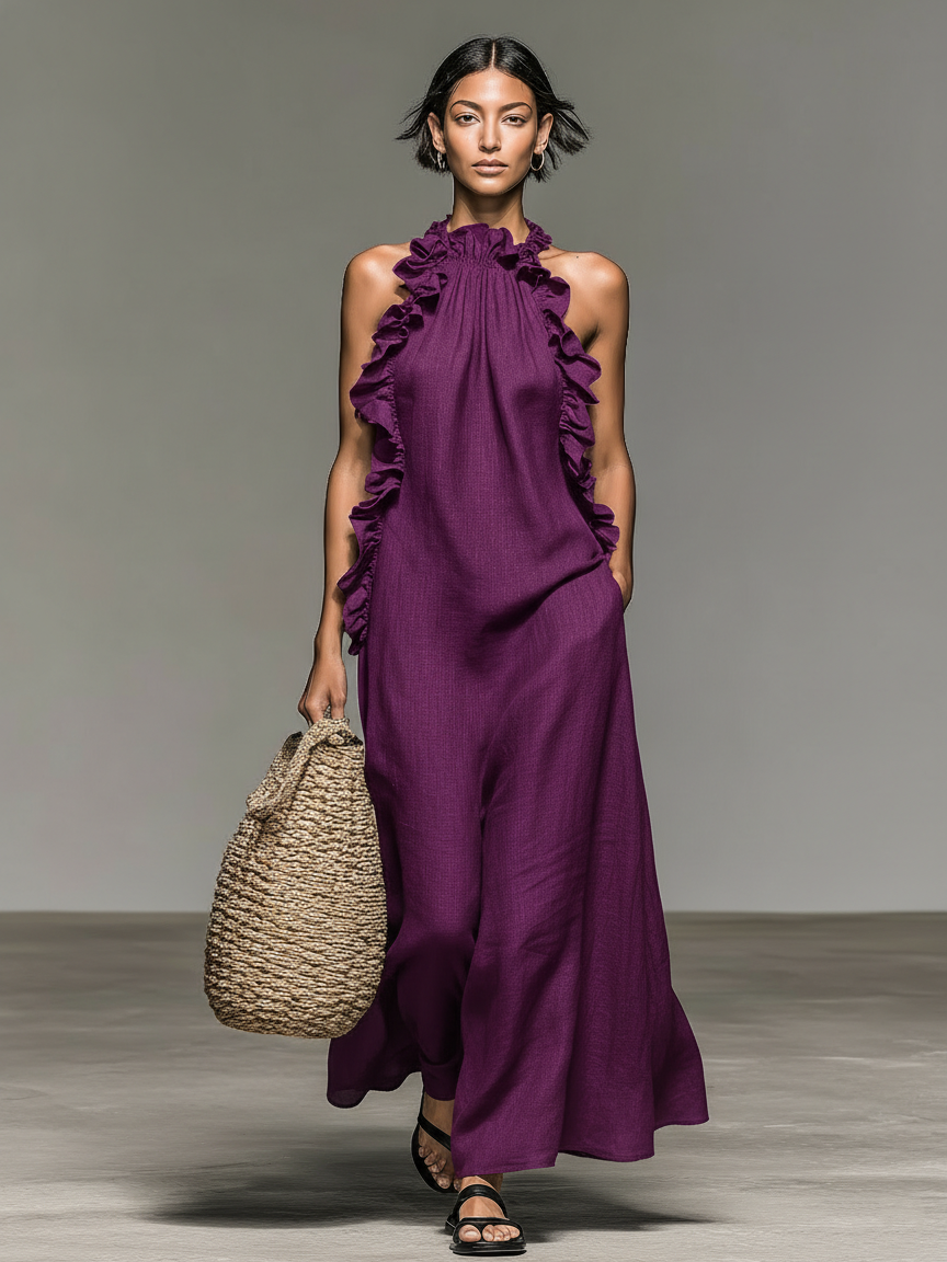 Isa | Robe Maxi avec Poches