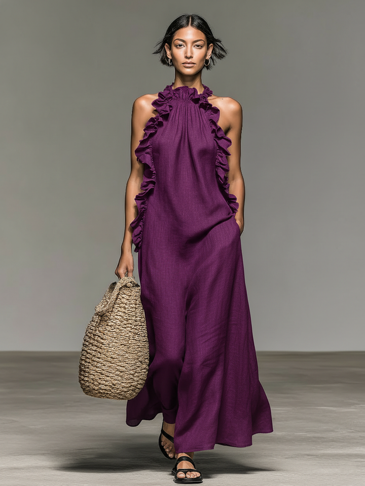 Isa | Robe Maxi avec Poches