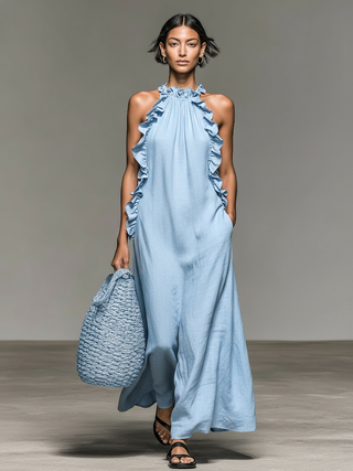 Isa | Robe Maxi avec Poches