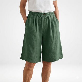 Justine | Short large taille élastique confort estival naturel