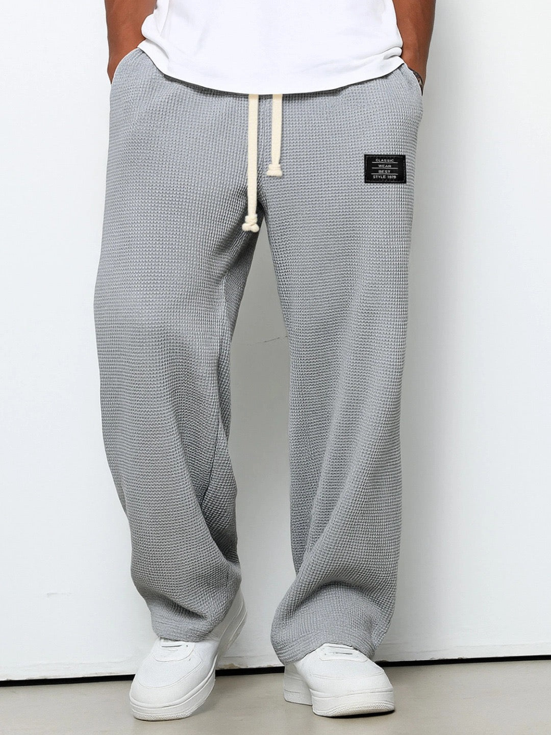 Léo | Pantalon Décontracté Texturé