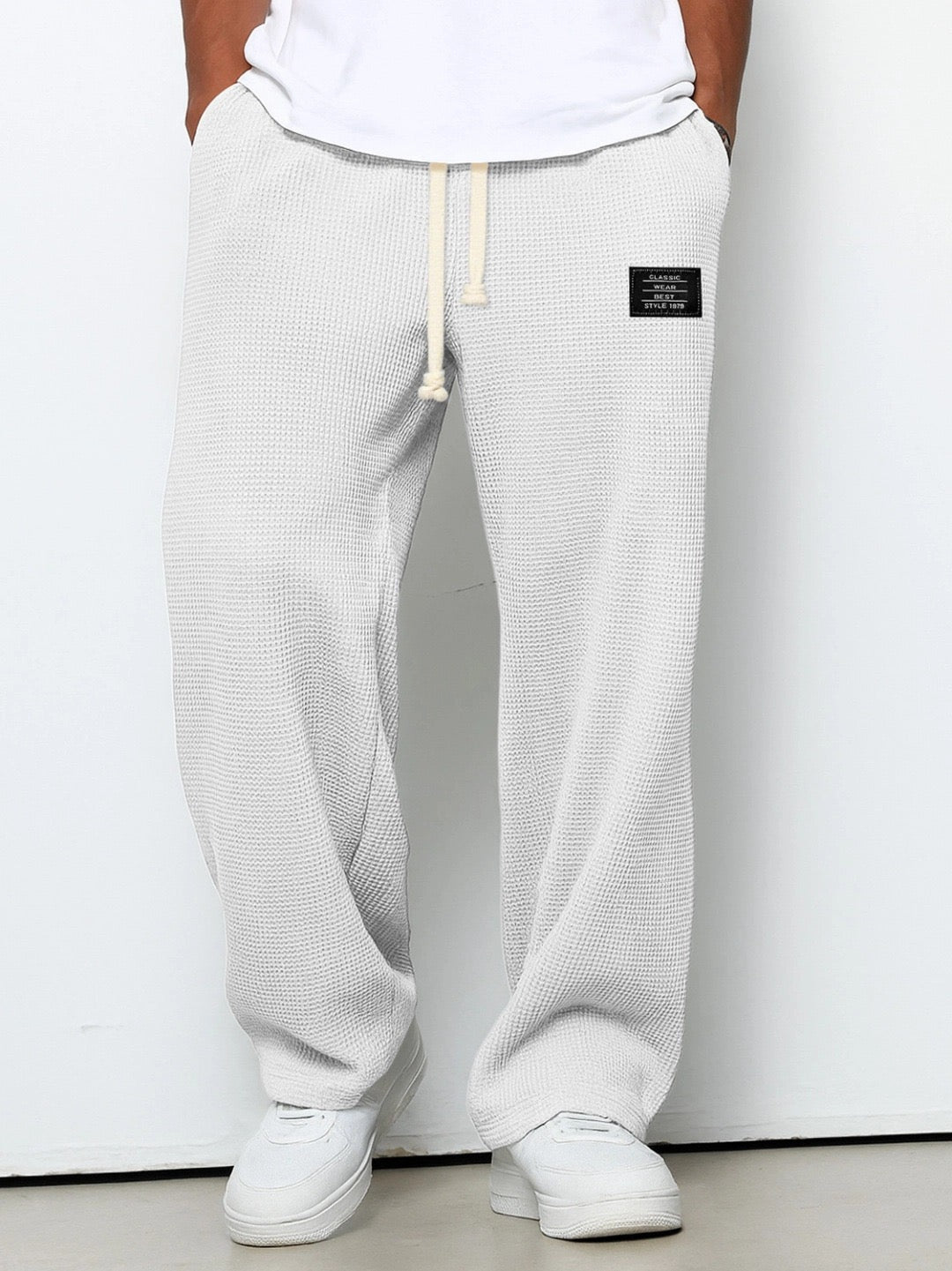 Léo | Pantalon Décontracté Texturé