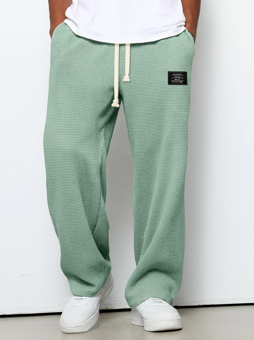 Léo | Pantalon Décontracté Texturé
