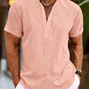 Jasper | Casual Henley Overhemd met Korte Mouwen voor Heren