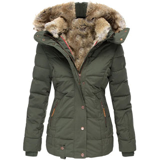 Manteau d'hiver chaud avec doublure en fourrure