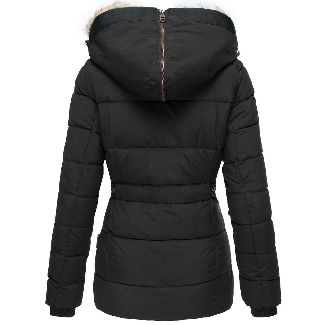 Manteau d'hiver chaud avec doublure en fourrure
