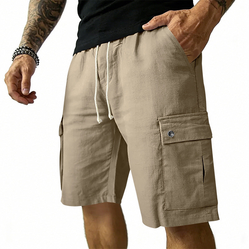 Short cargo léger pour homme