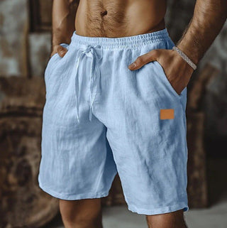 Short en lin décontracté pour homme