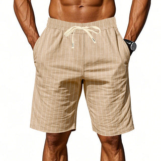 Short à rayures décontracté pour homme