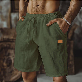Short en lin décontracté pour homme
