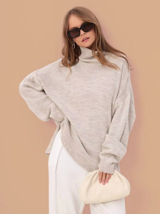 Pull avec fente surdimensionnée