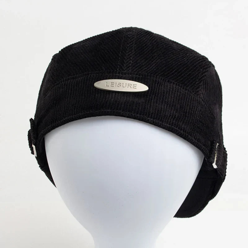 Casquette en velours côtelé