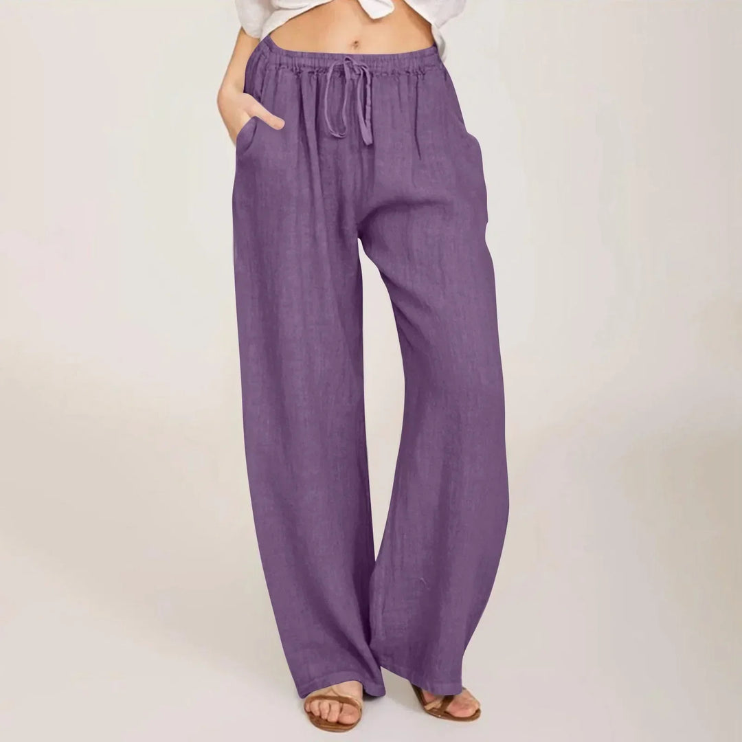 Pantalon confort à jambe large