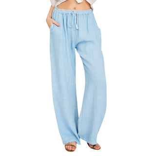 Pantalon confort à jambe large