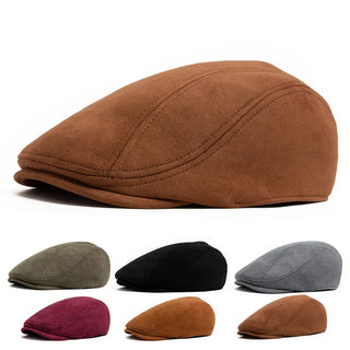 Béret classique en suède