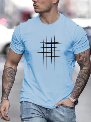 T-shirt élégant à col rond avec imprimé graphique