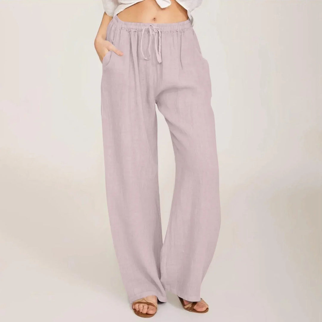 Pantalon confort à jambe large