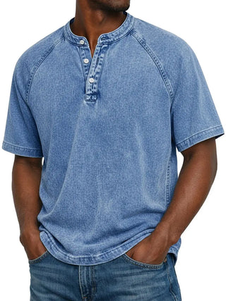 Chemise vintage boutonnée pour homme