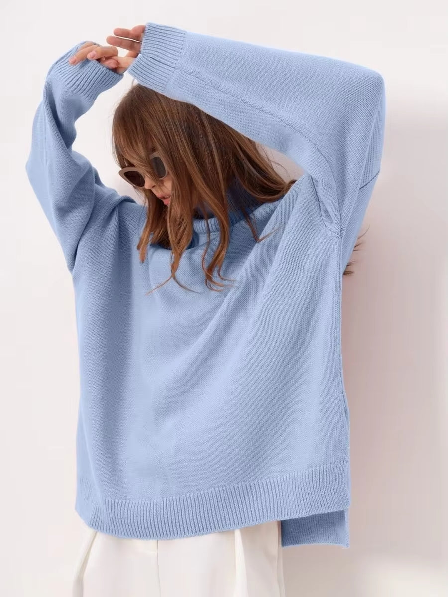 Pull avec fente surdimensionnée