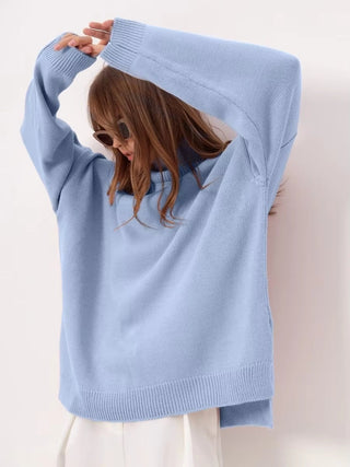 Pull avec fente surdimensionnée