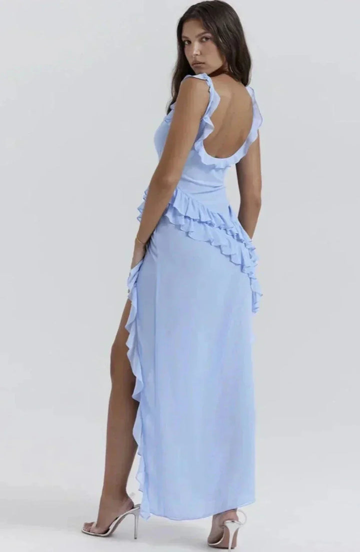 Robe élégante avec jambes ouvertes