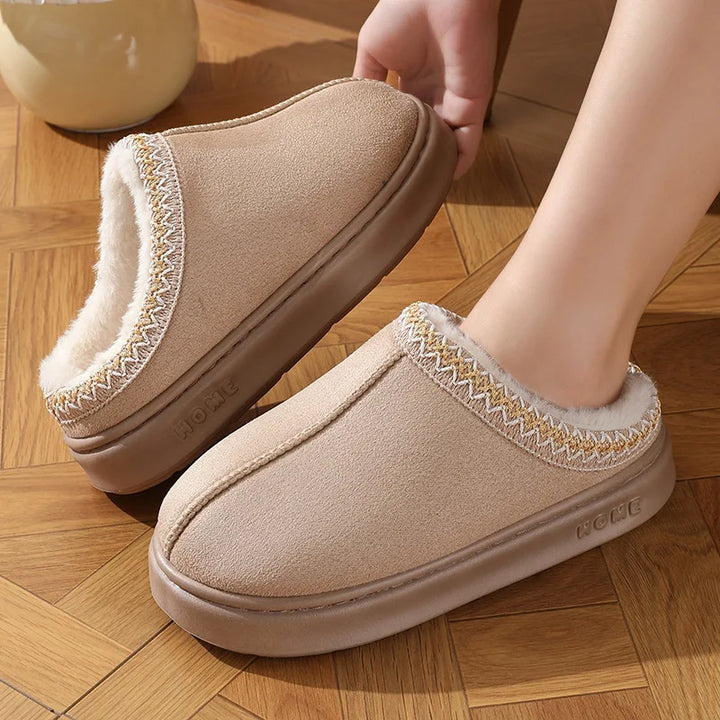 Chaussons à doublure chaude