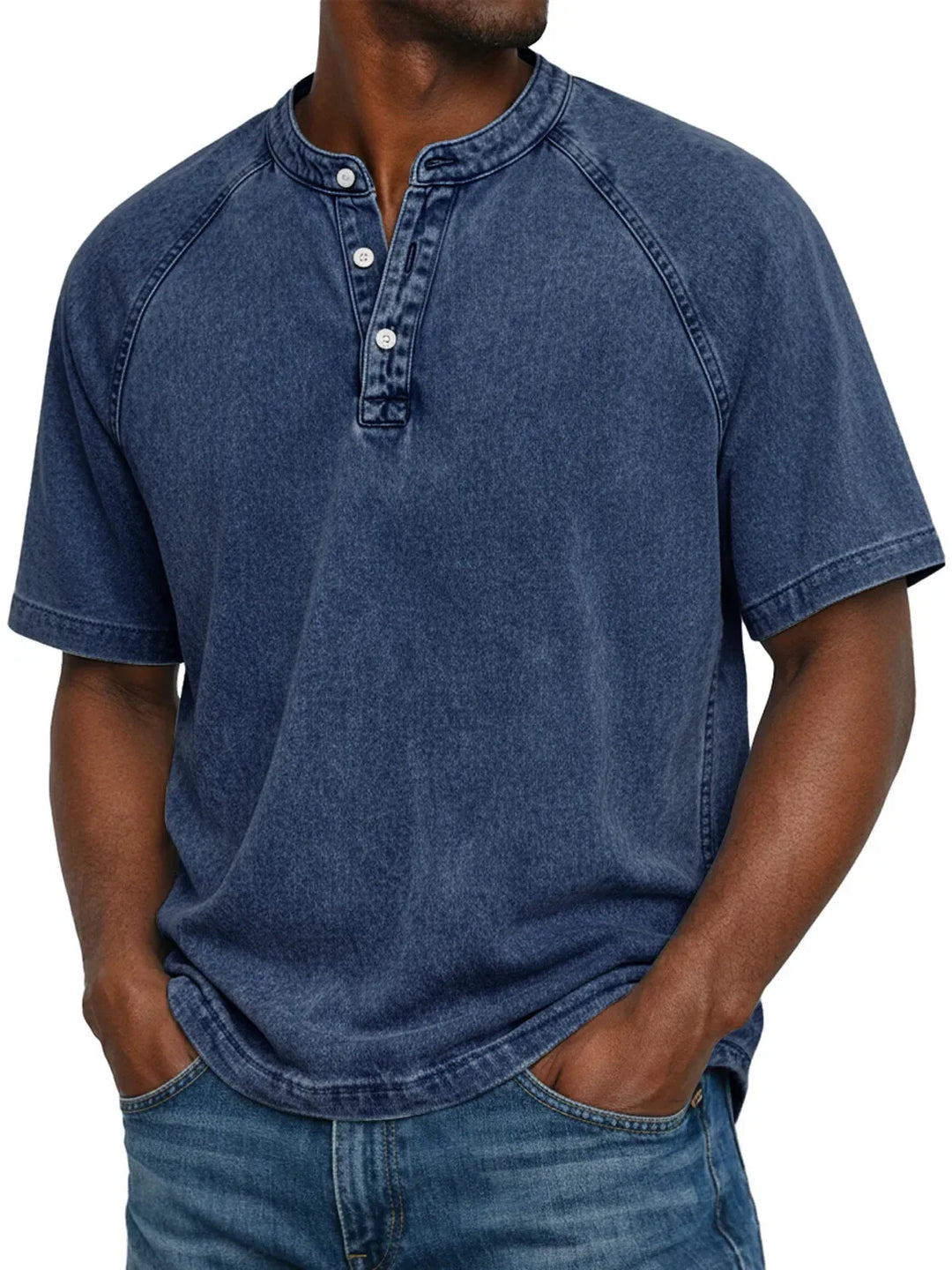 Chemise vintage boutonnée pour homme