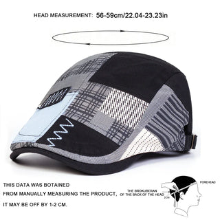 Casquette patchwork pour homme