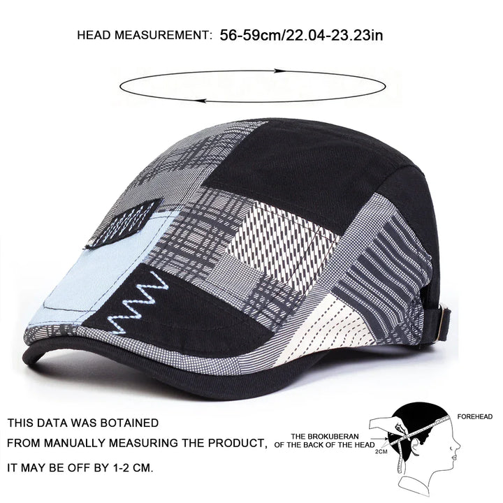 Casquette patchwork pour homme